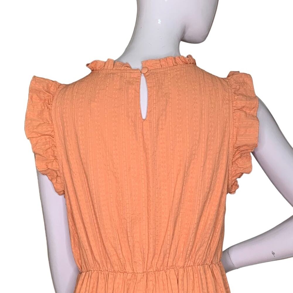 Simplee Summer Dress Sleeveless Rusty Orange Size L Looks Like S - Picture 7 of 13
